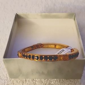 Pave Stretch Bangle Bracelet "Wine"